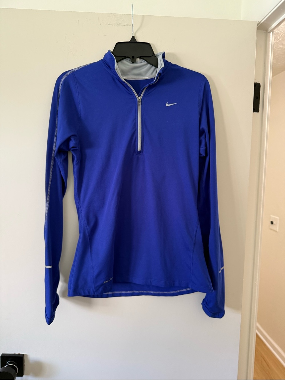 Nike Dri-FIT Purple and Light Gray Zip Pullover